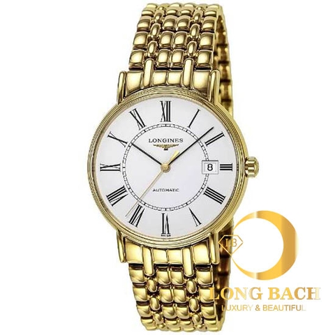 lbwm ĐỒNG HỒ NAM LONGINES L49212118 MÁY CƠ KÍNH SAPPHIRE MẶT TRẮNG TRẺ TRUNG L4.921.2.11.8