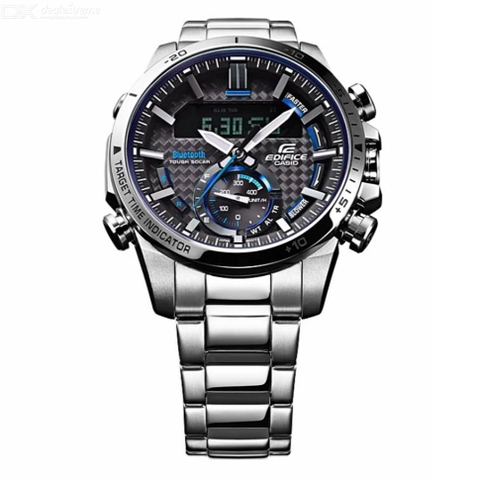 lbwm ĐỒNG HỒ NAM CASIO EDIFICE ECB-800D-1AJF MÁY NĂNG LƯỢNG MẶT TRỜI DÂY KIM LOẠI