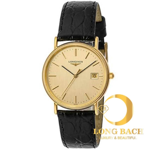 lbwm ĐỒNG HỒ NAM LONGINES L47202322 DÂY DA MÁY PIN MẠ VÀNG NAM TÍNH L4.720.2.32.2