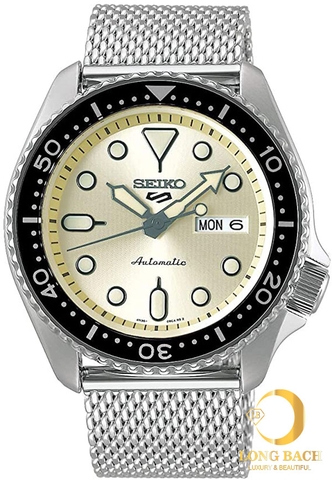 lbwm ĐỒNG HỒ NAM SEIKO SRPE75K1 Five Sports DÂY THÉP KHÔNG GỈ DẠNG LƯỚI