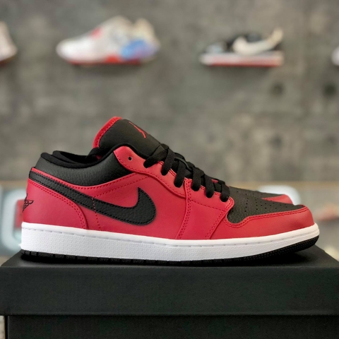 NIKE AIR JORDAN 1 LOW 'GYM RED BLACK' - 553558605