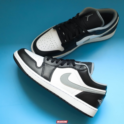 NIKE AIR JORDAN 1 LOW 'BLACK MEDIUM GREY' - 553558 040