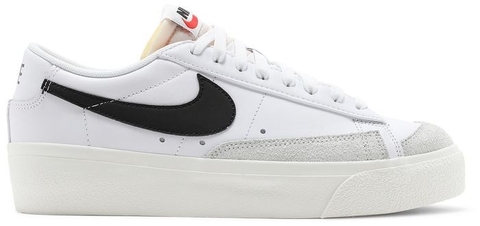 NIKE WMNS BLAZER LOW PLATFORM 'WHITE BLACK' - DJ0292101