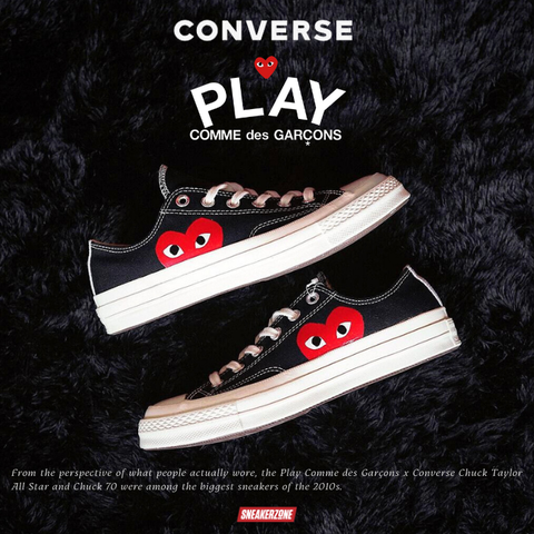 CONVERSE x CDG CHUCK 1970s LOW BLACK - 150206C