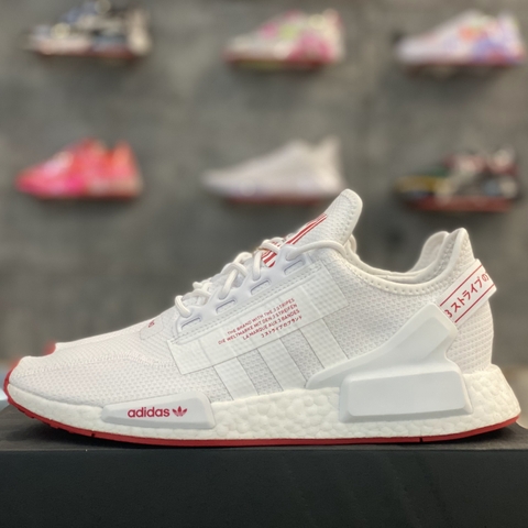 adidas NMD R1 V2 'Cloud White Scarlet' - GV8252