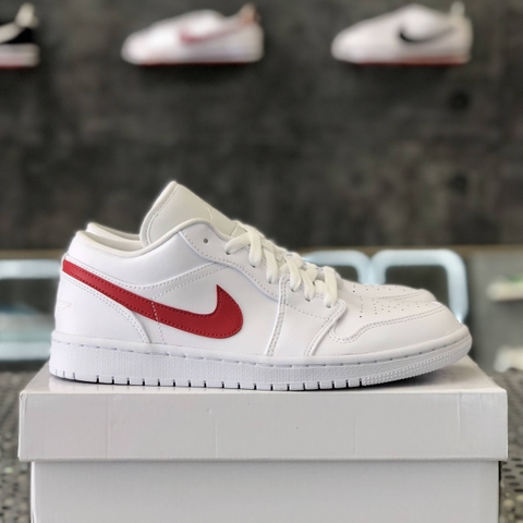 NIKE WMNS AIR JORDAN 1 LOW 'WHITE UNIVERSITY RED'