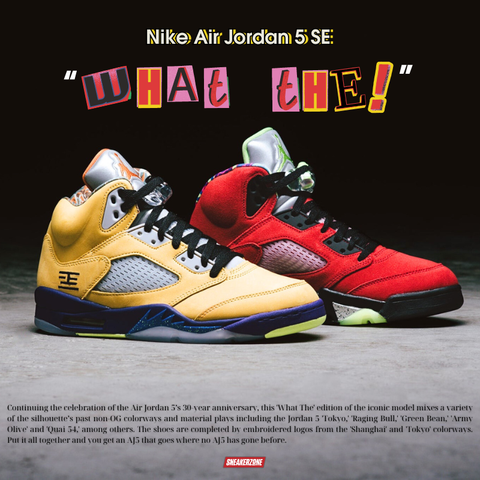 NIKE AIR JORDAN 5 RETRO SE 'WHAT THE?' - CZ5725 700