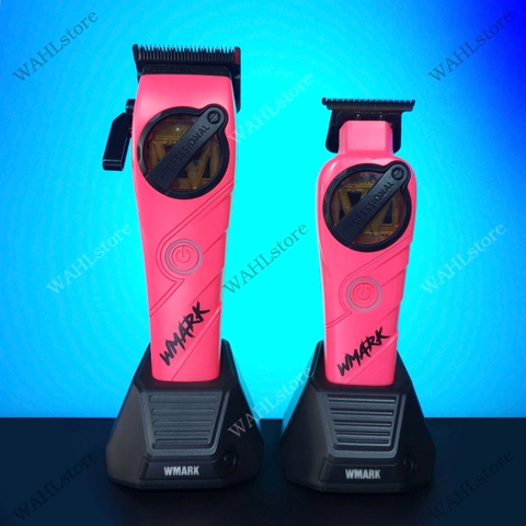 Combo tông đơ WMARK NG-8613KIT Pink Chính Hãng | Tông đơ cắt + Tông viền