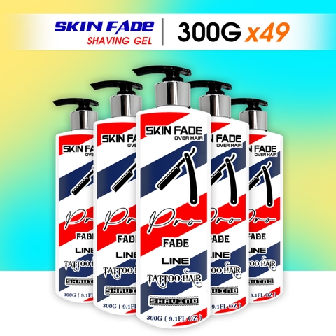 Combo Gel cạo râu tóc cứng Skin Fade sỉ từ 9 chai - Gel cạo làm mềm râu tóc 300g/chai