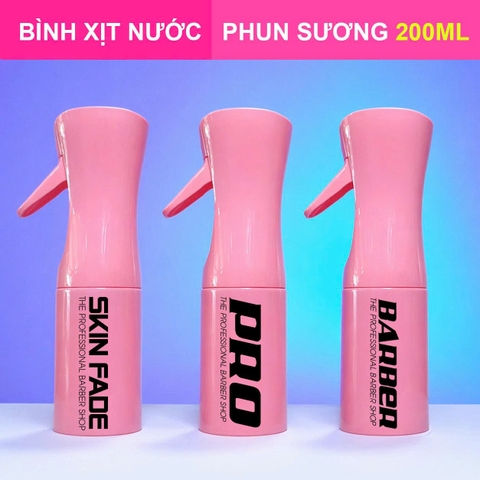 Bình xịt nước áp suất N2 Pink phun sương nano 200ml