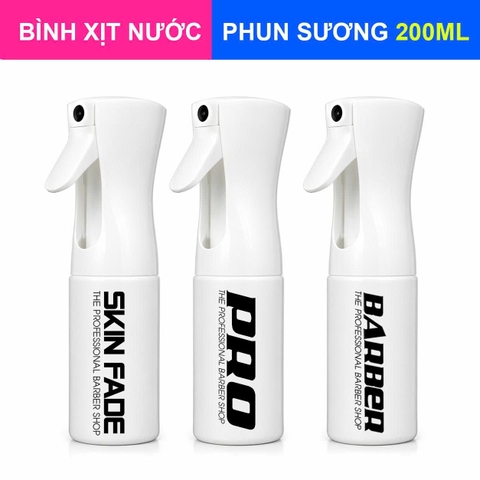 Bình Xịt Áp Suất barber Mini White N2 200ML