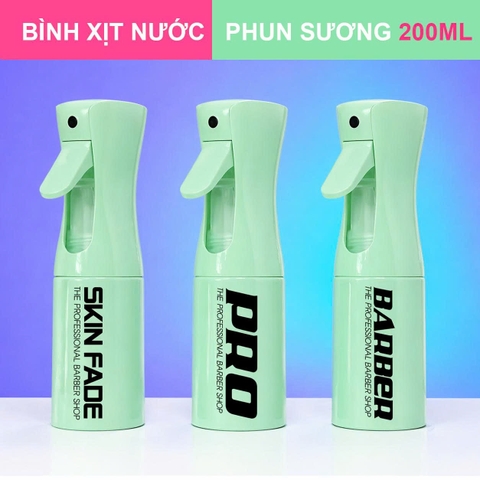 Bình Xịt Áp Suất Nano nam nữ Phun Sương Mini Green 200ML