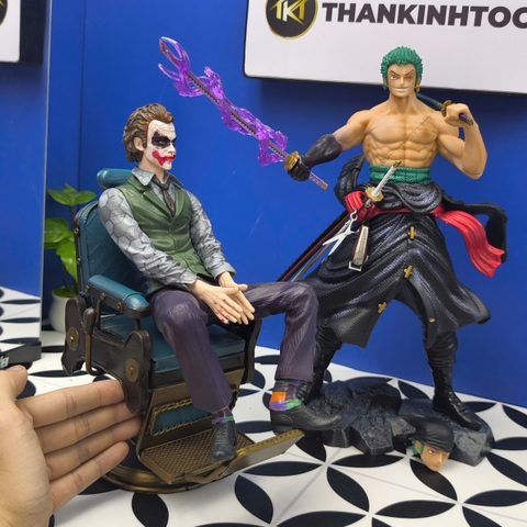 Mô Hình Tiệm Tóc Zoro Master Barber Premium 2 đầu thay thế - Cao 33cm