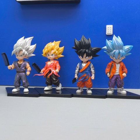 Mô Hình Tiệm Tóc Barber Goku BlockBoy Barber Editions Cao 17cm