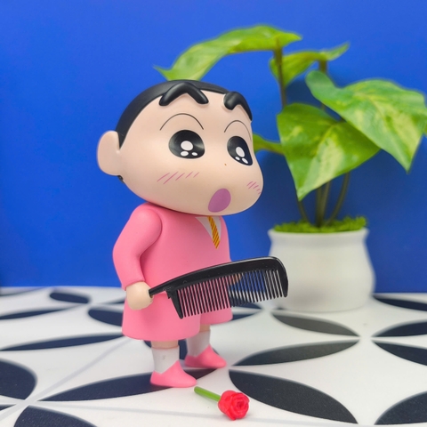 Mô Hình Tiệm Tóc Shin Barber Vest Hồng Cao 10cm