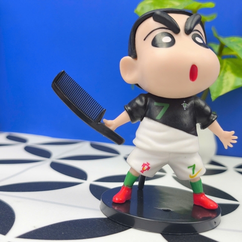 Mô Hình Tiệm Tóc Shin CR7 Barber Đẳng Cấp Sân Cỏ Cao 11cm