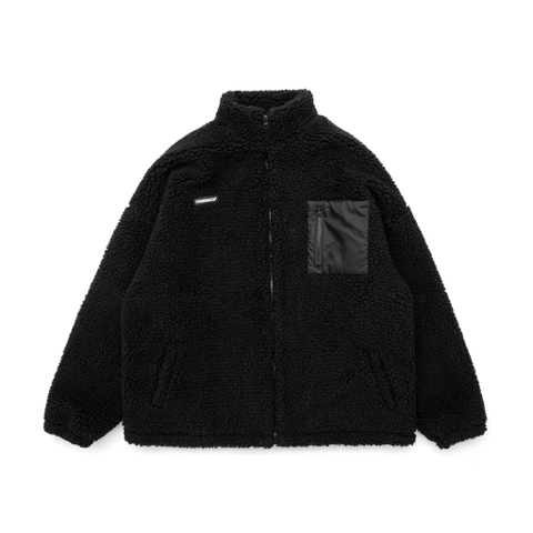 FAUX SHEARLING JACKET WITH POCKET