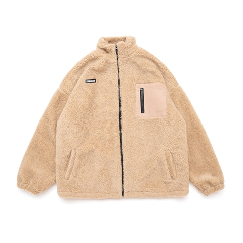 FAUX SHEARLING JACKET WITH POCKET