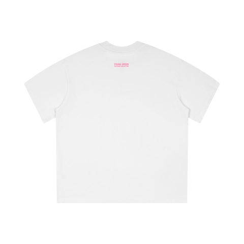 WHITE YOUNG GREEN T-SHIRT