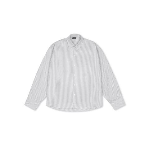 STRIPE LONG-SLEEVE SLOGAN SHIRT