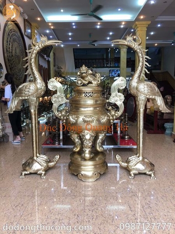 Cách chọn hạc đồng thờ cúng gia tiên cực chuẩn