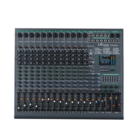 Mixer Lx acoustic FX14Pro (2 Effect, Bluetooth 5.0 ) 14 line