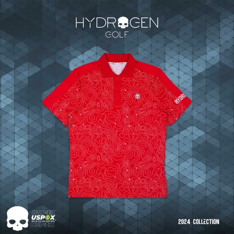 Áo Polo Hydrogen Golf FIELDS TECH Red 2024