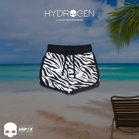 Quần short nữ tennis Hydrogen Light White Black