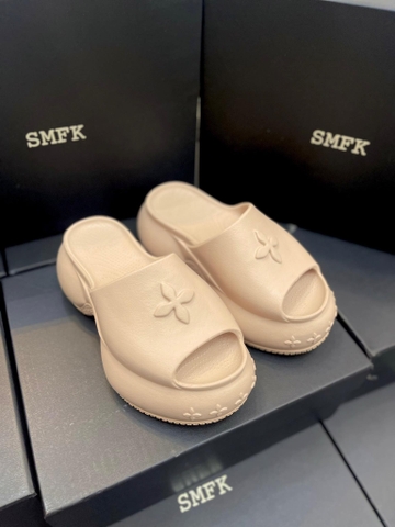 SANDAL SMFK COMPASS WAVE PLATFORM BUMPER NUDE