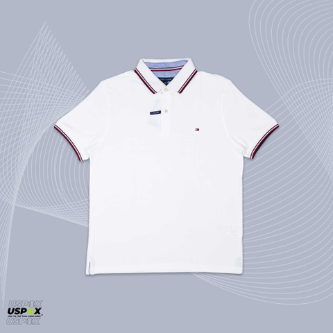 Áo Polo Tommy White Slim (form Âu)