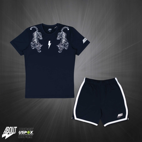 Bộ About Tech Special Tigers Crew Black