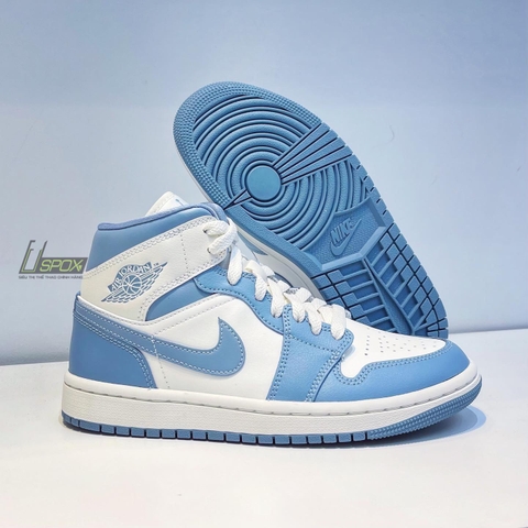 Giày Nike Air Jordan 1 Mid ‘University Blue’ BQ6472-141