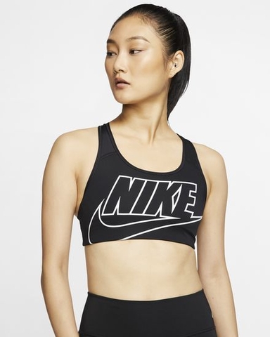 Áo Nike Bra Swoosh Classic Black (form Á)