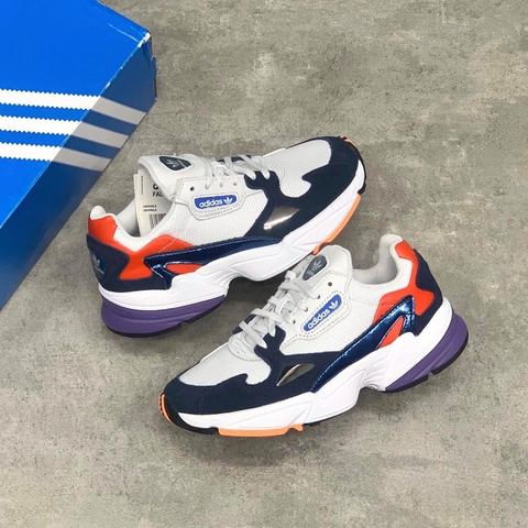 Adidas Falcon white blue