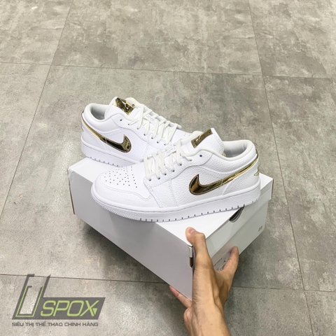 Nike Jordan 1s Low White Metallic