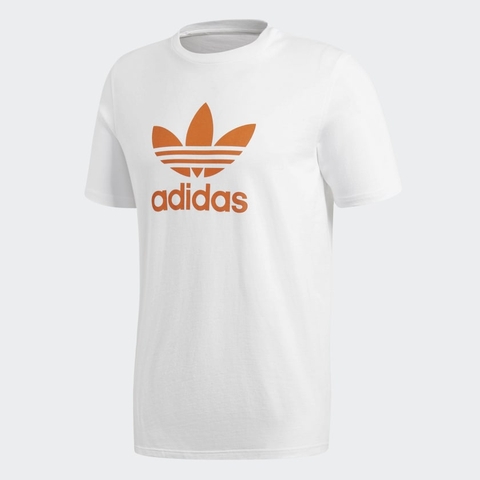 Adidas Áo truyền thống trắng cam (form Á)