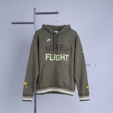 Áo Hoodie Nike Super Flight Olive (form Âu)