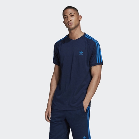 Adidas Áo 3-Stripes Blue (form Âu)