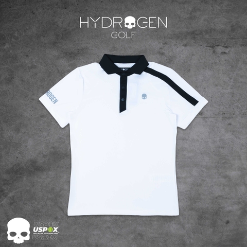 Áo Polo Golf Hydrogen SS White/Black