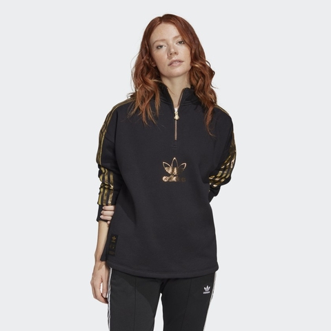 Adidas Sweater Zip Black Gold W (form Á)