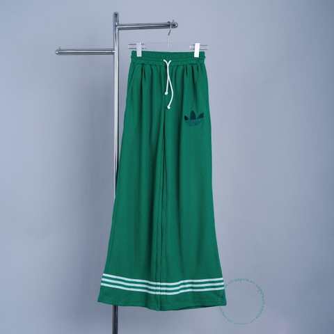 Quần ADIDAS 70S KNIT WIDE PANTS GREEN (Form Á)