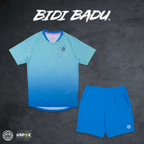 Bộ thể thao tennis Bidi Badu COLORTWIST tee blue/aqua