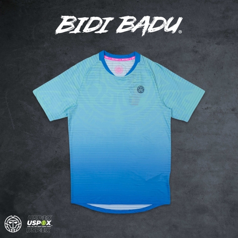 Áo tennis Bidi Badu COLORTWIST tee blue/aqua