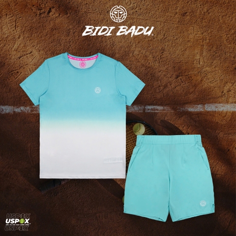Bộ thể thao tennis Bidi Badu Crew Gradiant Tee Aqua