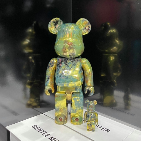 BearBrick Pushead Gold 400% 100%