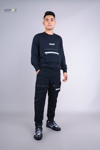 Bộ thể thao Nike Sportswear City Made Black (form Á)