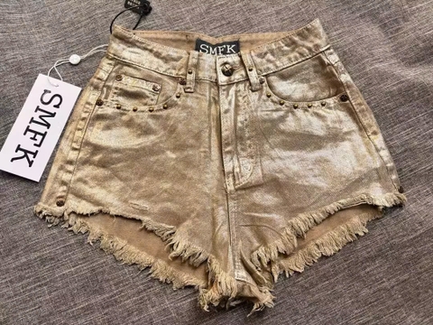Quần Short Jeans SMFK Ancient Myth Golden Snake Gold