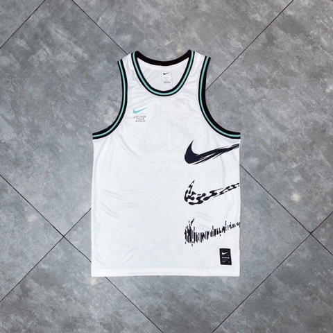 Áo Nike DNA Unlock Your Space Basketball Jersey White