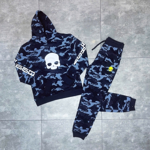 Bộ thể thao Hydrogen Hoodie Camo Grey