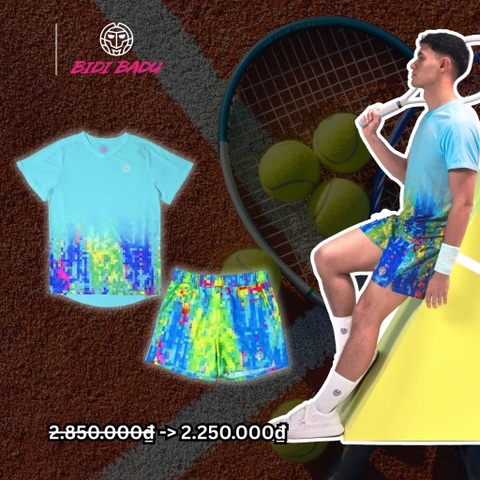 Bộ thể thao tennis Bidi Badu MELBOURNE 2024 Tee Aqua